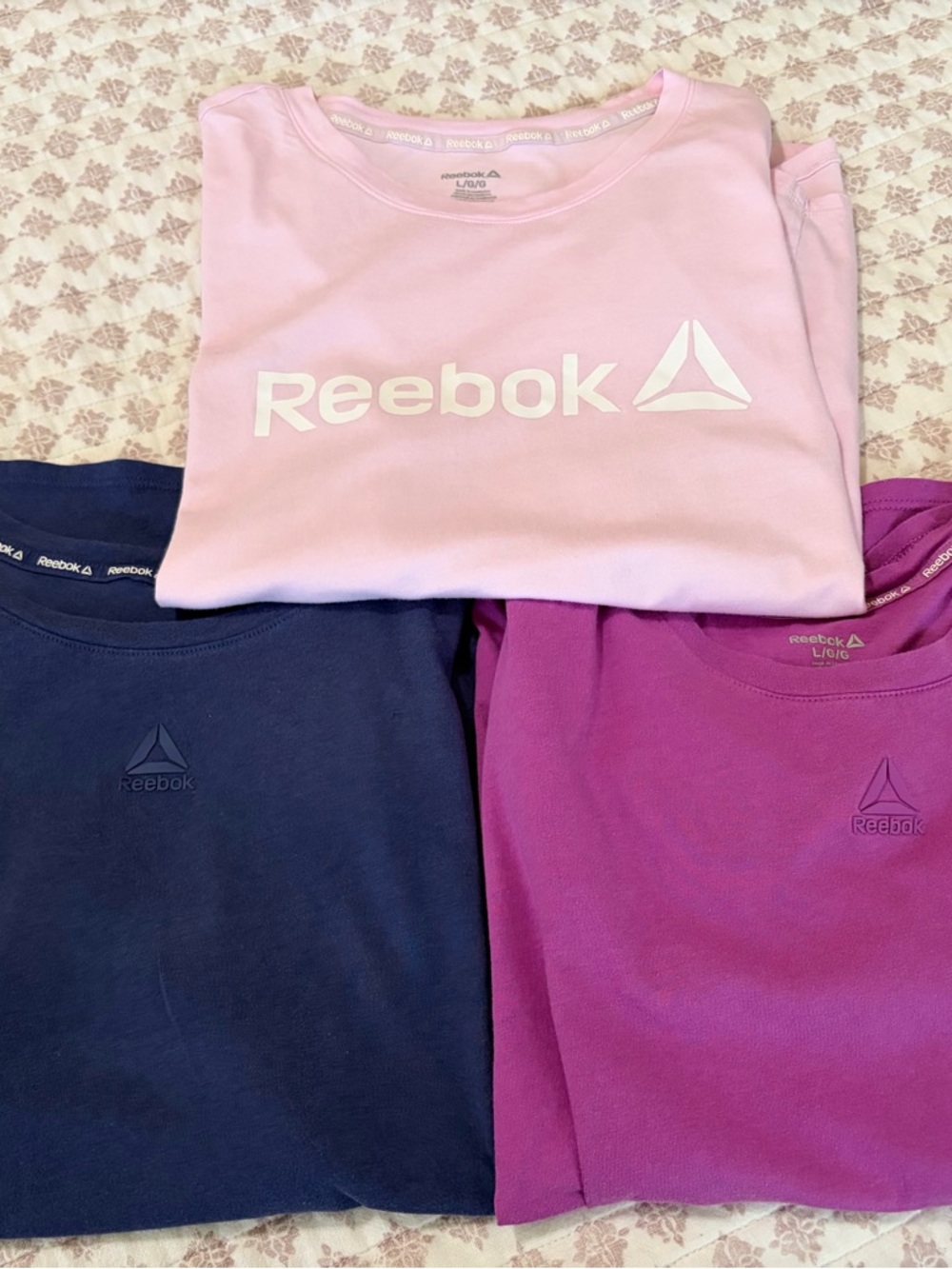 Reebok Women’s Short-Sleeve Logo Tee lot of 3